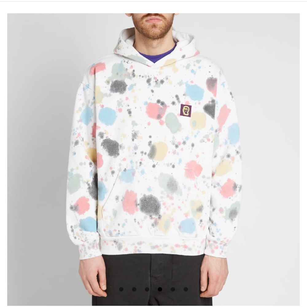 Brain Dead Splatter Hoodie— Tie dye